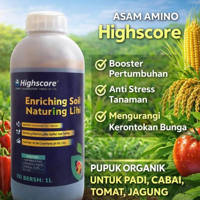 martinah22 - Highscore Asam Amino anti stress untuk tanaman cabai jagung padi dan sayuran 1 liter