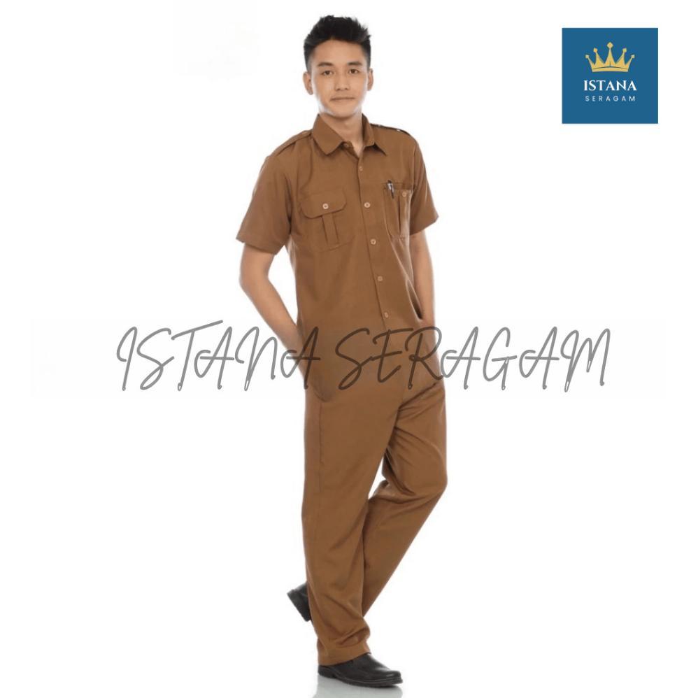 TERKINI I5 Seragam PNS Pemda Pria Lengan Pendek Baju Pdh Pegawai Negeri Seragam Asn Baju Guru Pns Pe