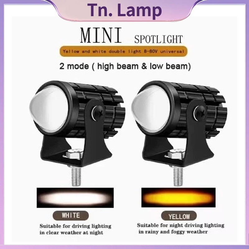Led Laser/Mini Laser Gun/Lampu Tembak Sorot Foglamp/Lampu Tembak Laser Led Mini 2 Warna/Lampu Tembak