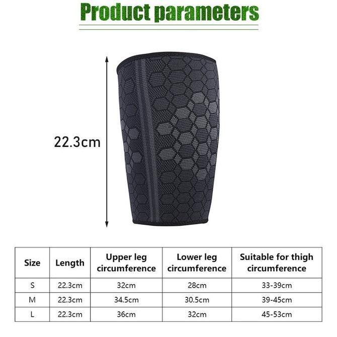 JALACA Pelindung Paha / Deker Paha Pencegah Cedera Otot - Deker Thigh Support Elastis Bahan Nilon un