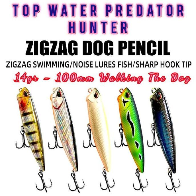 UMPAN PENCIL WTD ZIG-ZAG 14GR - 10CM UMPAN BASS FAMILY TOMAN GT [UMHP18]