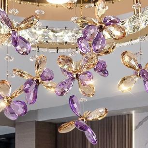 Model Baru Ruang Tamu Lampu Kristal Lampu Kristal Rumah Kamar Tidur Lampu Hias Lampu Langit-Langit K