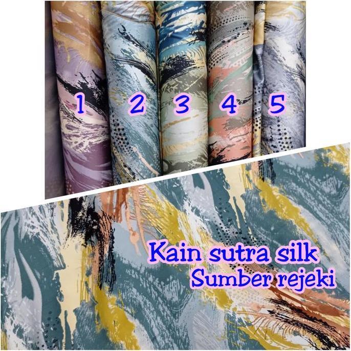kain motif sutra silk_kain sutra asli LS