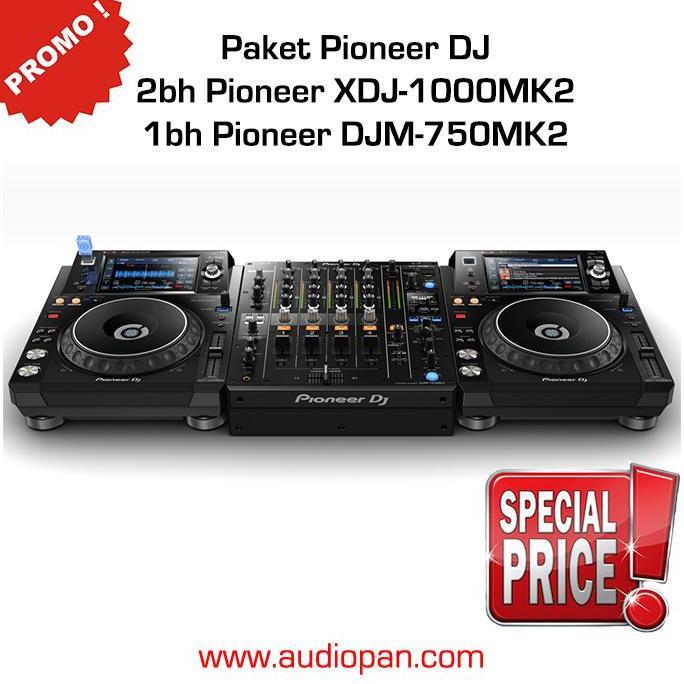 Paket Pioneer DJ XDJ-1000MK2 + DJM-750MK2 Promo XDJ1000MK2 DJM750MK2