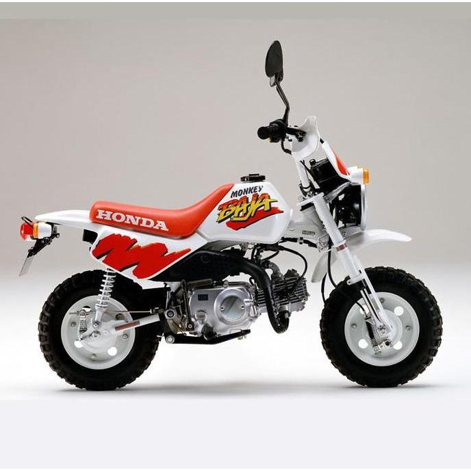 Sticker Decal Tempelan Honda Monkey Baja Merah 1991 Hatesix Murah