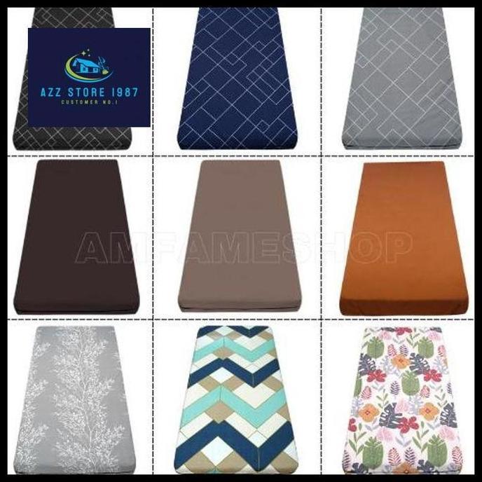 Sarung kasur resleting 70x180 80x180 90x180 100x180 120x180 140x180 tinggi 5 10 15 20 25 30cm