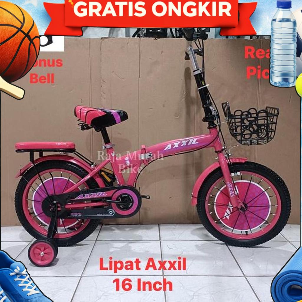 Sepeda Anak Lipat 16 Inch Axxil 616 Keranjang Sepeda Perempuan Keranjang Lipat Axxil 616 16 Inch