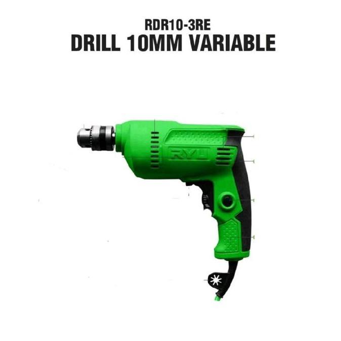 Mesin Bor Ryu 10mm Variable Speed Ryu RDR10-3RE original