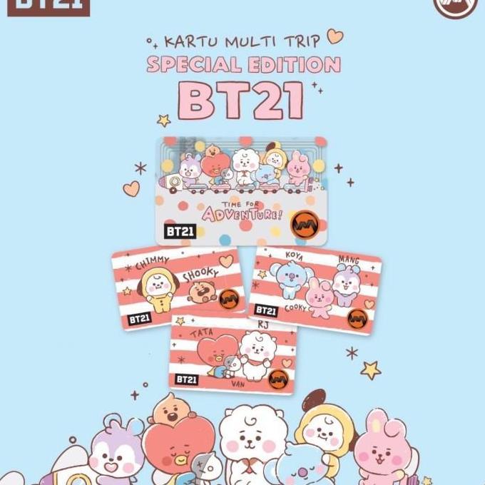 KMT (kartu multi trip) Special Edition BT21 x Commuter line