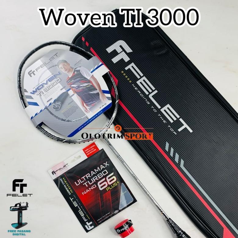 Raket Badminton Felet Woven TI 3000 TI3000 ORIGINAL