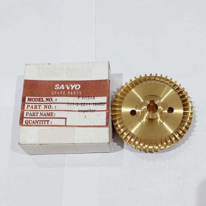 Impeller Kuningan Pompa Air Sanyo PH150 / Sanyo PH151 Original original