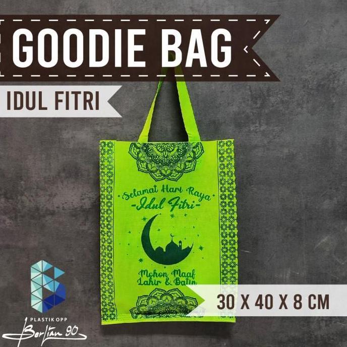 Goodie Bag Idul Fitri 30 x 40 x 8 Tas Spunbond idul Fitri Tas Kain