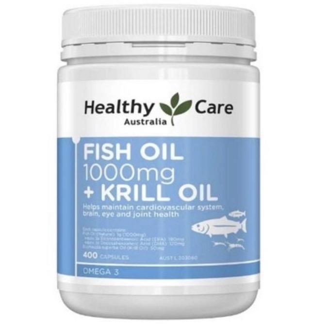 Healthy Care Fish Oil 1000 mg + Krill Oil 400 capsules