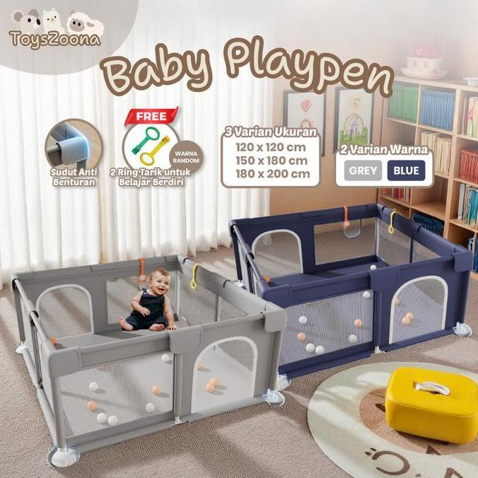 Playpen Pagar Pengaman Bayi Tempat Bermain Anak Pagar Mainan Anak Pagar Bayi Kolam Main Anak Pagar P