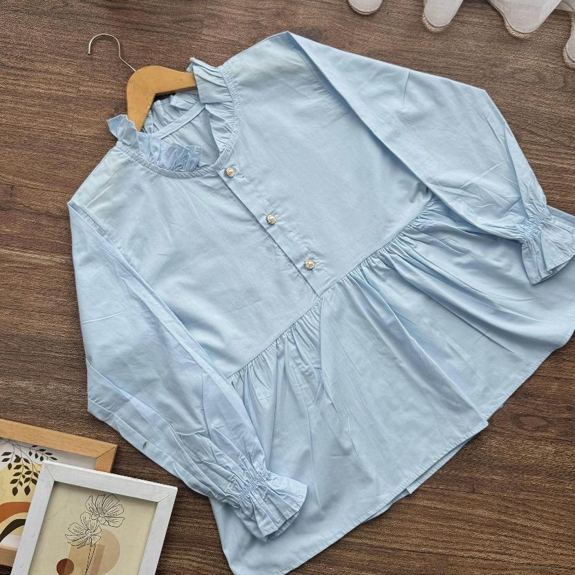 TERBARU Savanna blouse wanita | blouse poplin | atasan wanita kancing gold