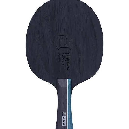 KAYU BET TENIS MEJA ANDRO TIMBER 5 ALL BLACK ORIGINAL Murah Berkualitas