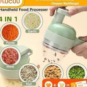Food Chopper KUCUU 4 in 1 Alat Pemotong Sayuran Portable