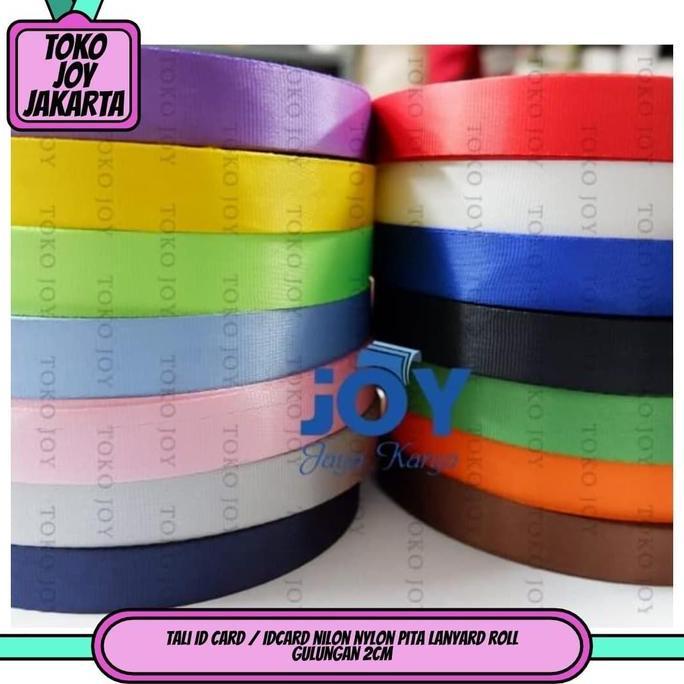 Notbad- Tali Id Card / Idcard Nilon Nylon Pita Lanyard Roll Gulungan 2Cm