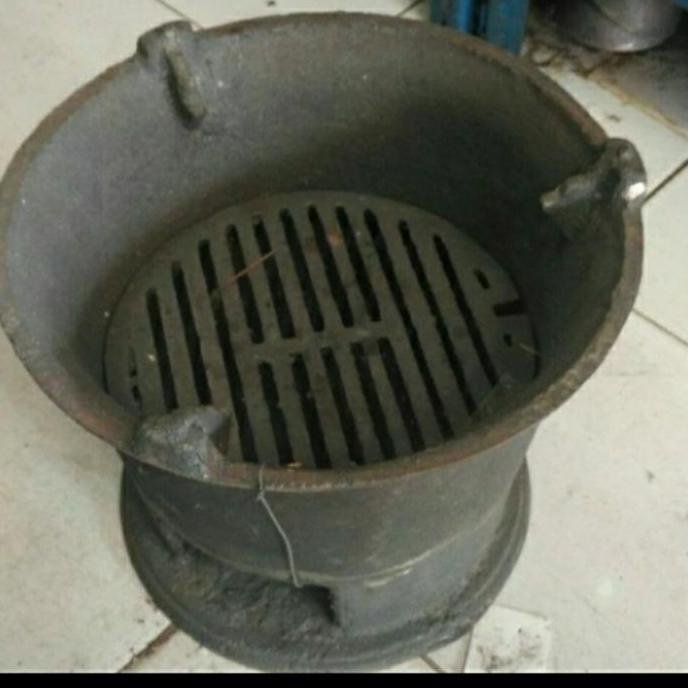 anglo kompor arang besi baja cor ukuran 26cm NS