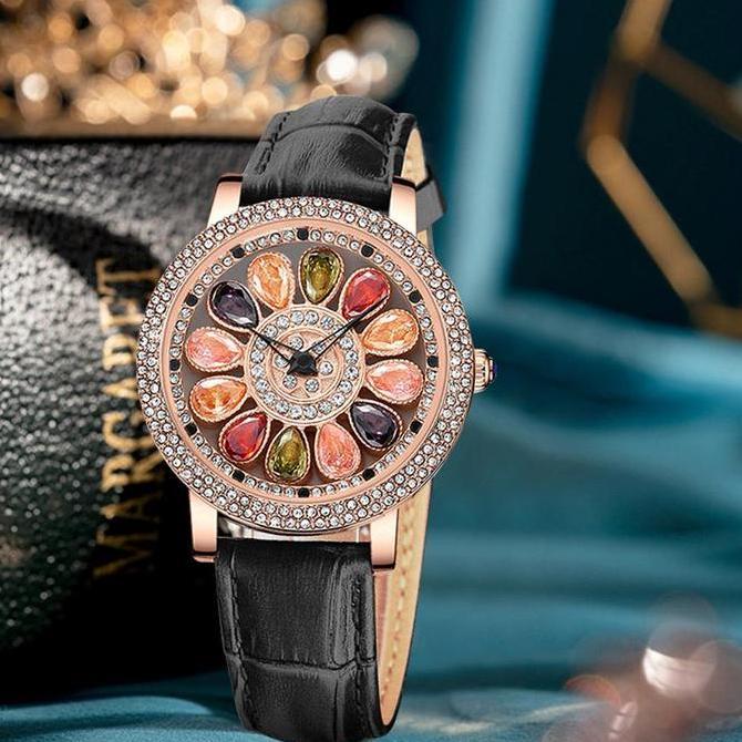 AI171 }} Buy 1 get 1  Cristiano Aillen Jam Tangan Wanita 878 Kulit Leather Asli Waterproof 3 ATM Wat