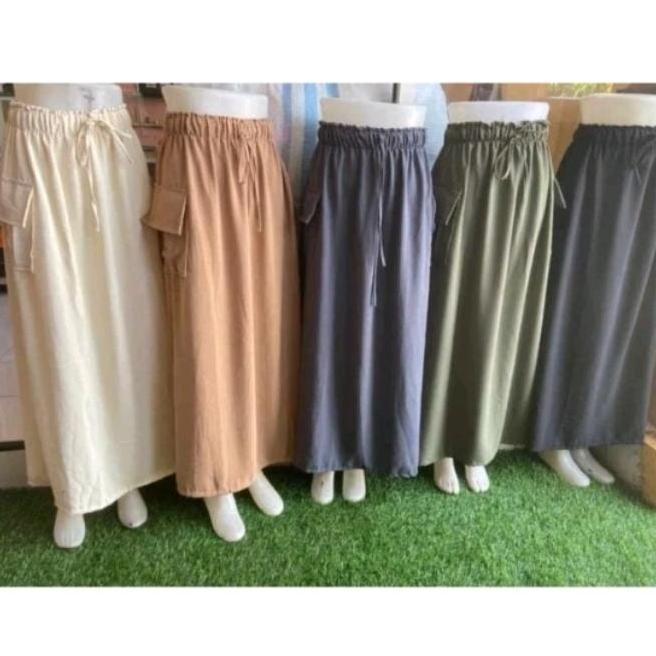 Rok Wanita Cargo / Rok Cargo Wanita Crinkle Airflow / Rok Wanita SS