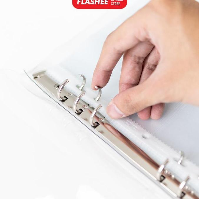 Notbad- Binder Transparan Mika Tebal Aesthetic Lucu Bisa Tempel Stiker