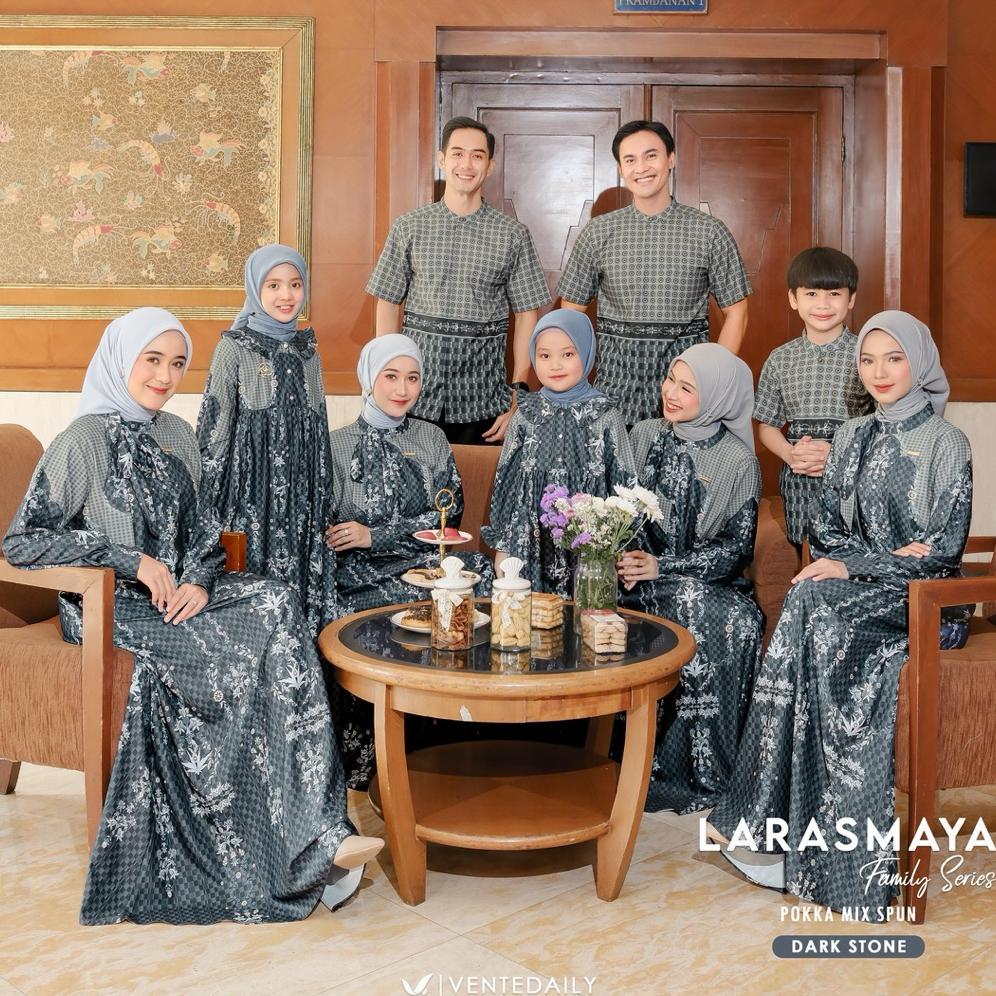 Larasmaya Family Set Luxury Baju Set Keluarga Lebaran 2026 Baju Lebaran