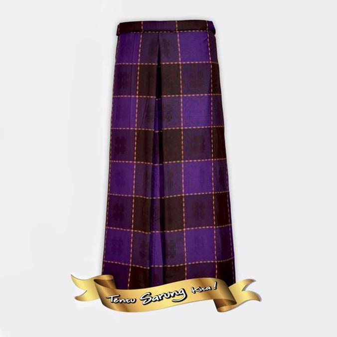 Spesial Wadimor Sarung Tenun Pen Mode Sutra Dua Warna/Kotak Dewasa Muslim Rayon Kombinasi Nyaman Mot