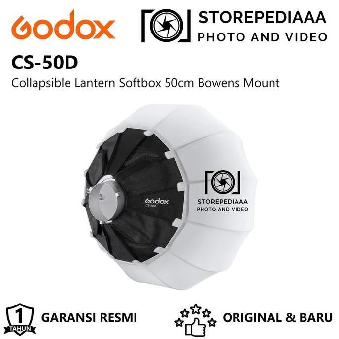 GODOX CS-50D COLLAPSIBLE LANTERN SOFTBOX 50CM BOWENS MOUNT CS50D