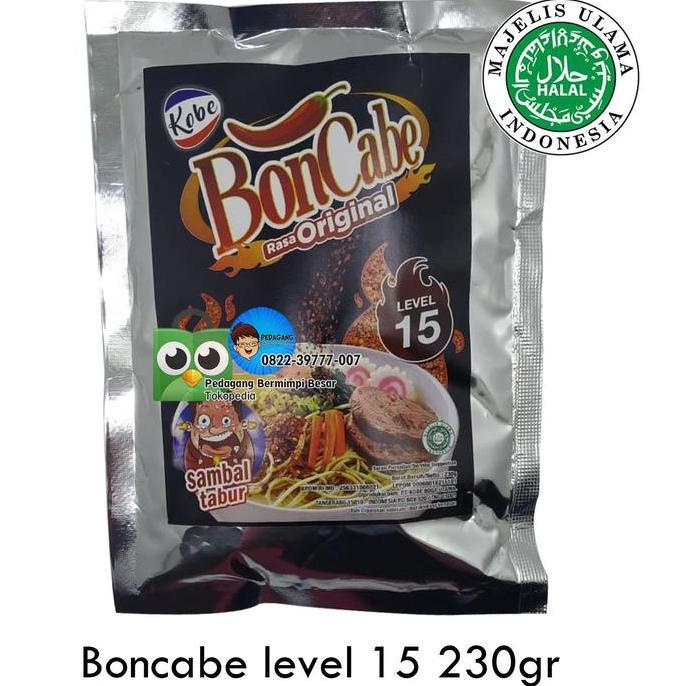 Foodtwin- Boncabe Level 15 230Gr | Bon Cabe | Cabe Bubuk | Cabai Bubuk