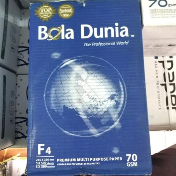 Purple- Kertas F4 70 Gram Bola Dunia