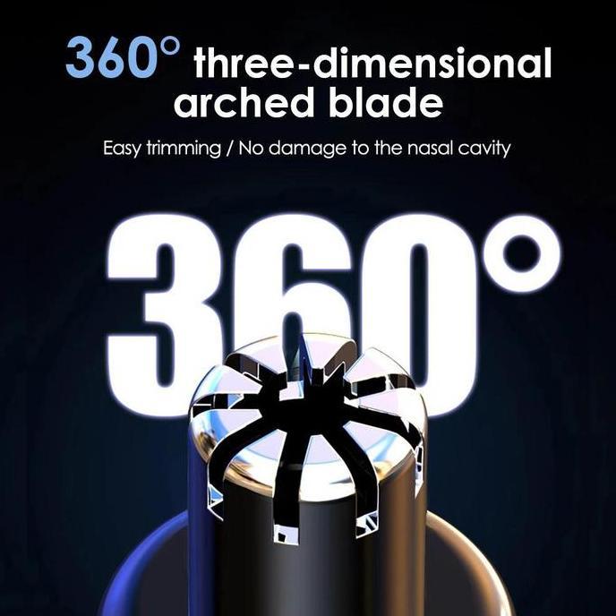CIZARY Pembersih Bulu Hidung Elektrik Portabel Daya Tampilan Digital Alat Cukur Bulu Hidung Pemangka
