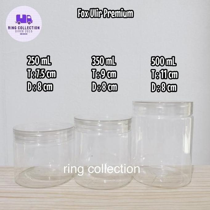 XALARA Toples JAR FOX ULIR 250-350 ml jar kue kering toples kue kering prom