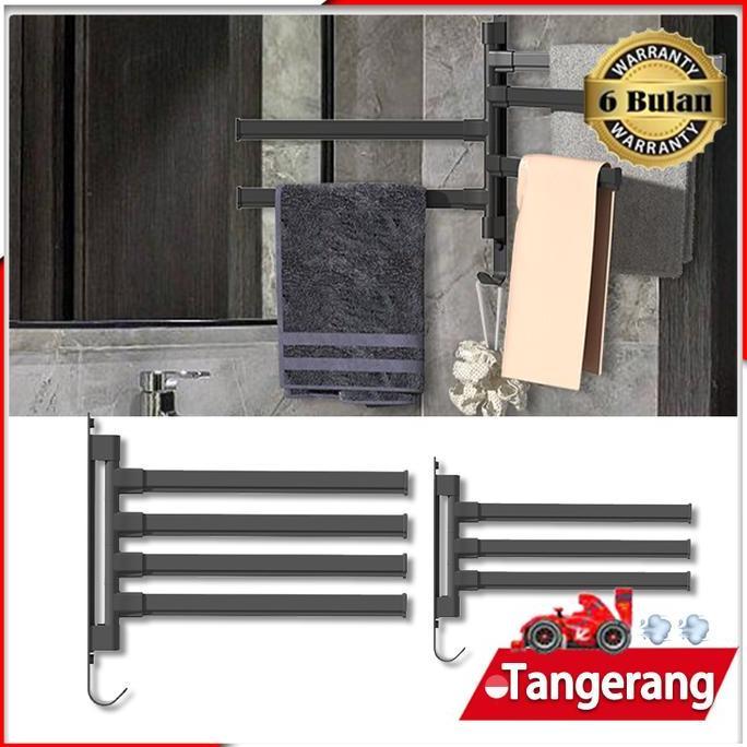 XALARA 3/4/5 Susun Rak Gantungan Handuk Plastik Gantungan Baju Kamar Mandi