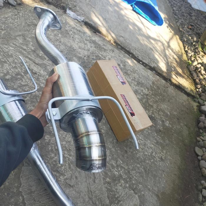 Knalpot Mobil Bolt On Brio Satya Muffler Js Racing Stainless Original Dan Terpercaya