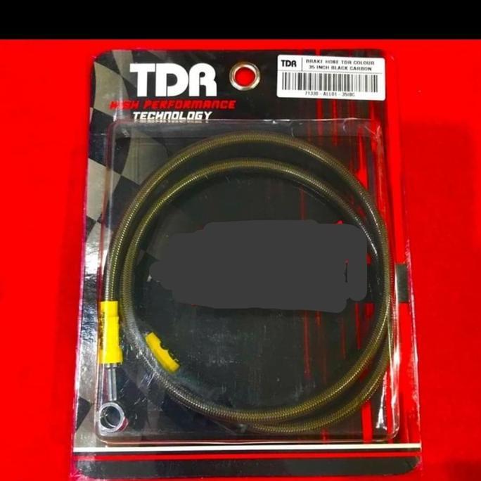Promo selang rem tdr 35 inch/ selang rem tdr black carbon 89cm depan rx king/ vixion/ selang rem tdr