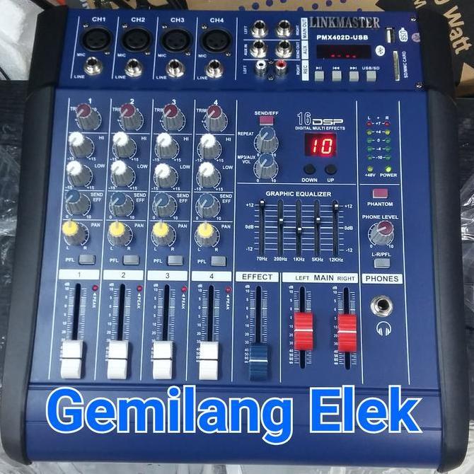 Power Mixer LINKMASTER PMX-402D USB