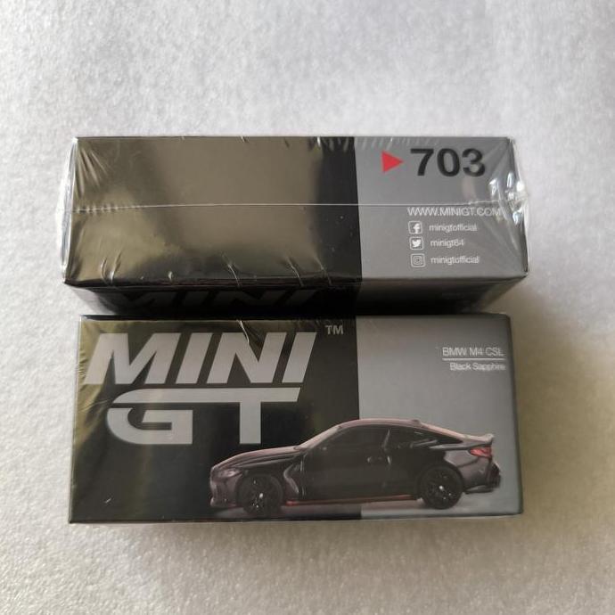 Promo MINI GT 703 BMW M4 CSL BLACK SAPPHIRE Diskon