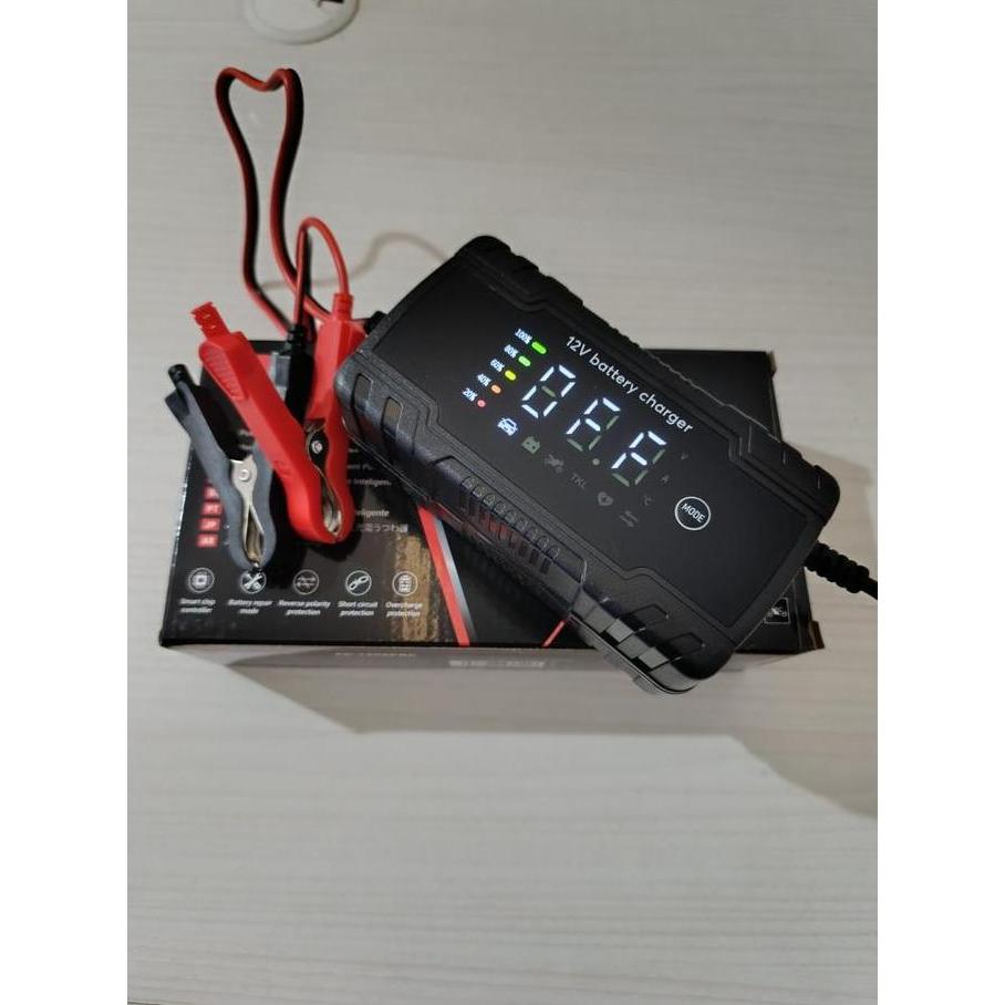 Redbo Cas AKI Casan Aki Digital Untuk Motor/Mobil/Baterai - Car original