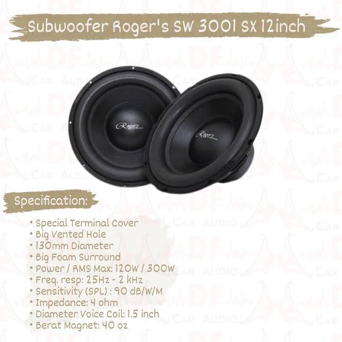 Subwoofer Roger's SW 3001SX 12inch