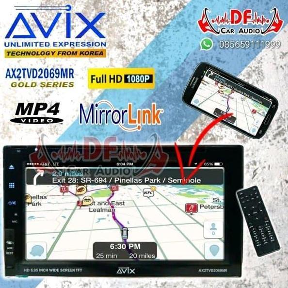 Doubledin Full Glass Mirrorlink AVIX [DF CAR AUDIO]