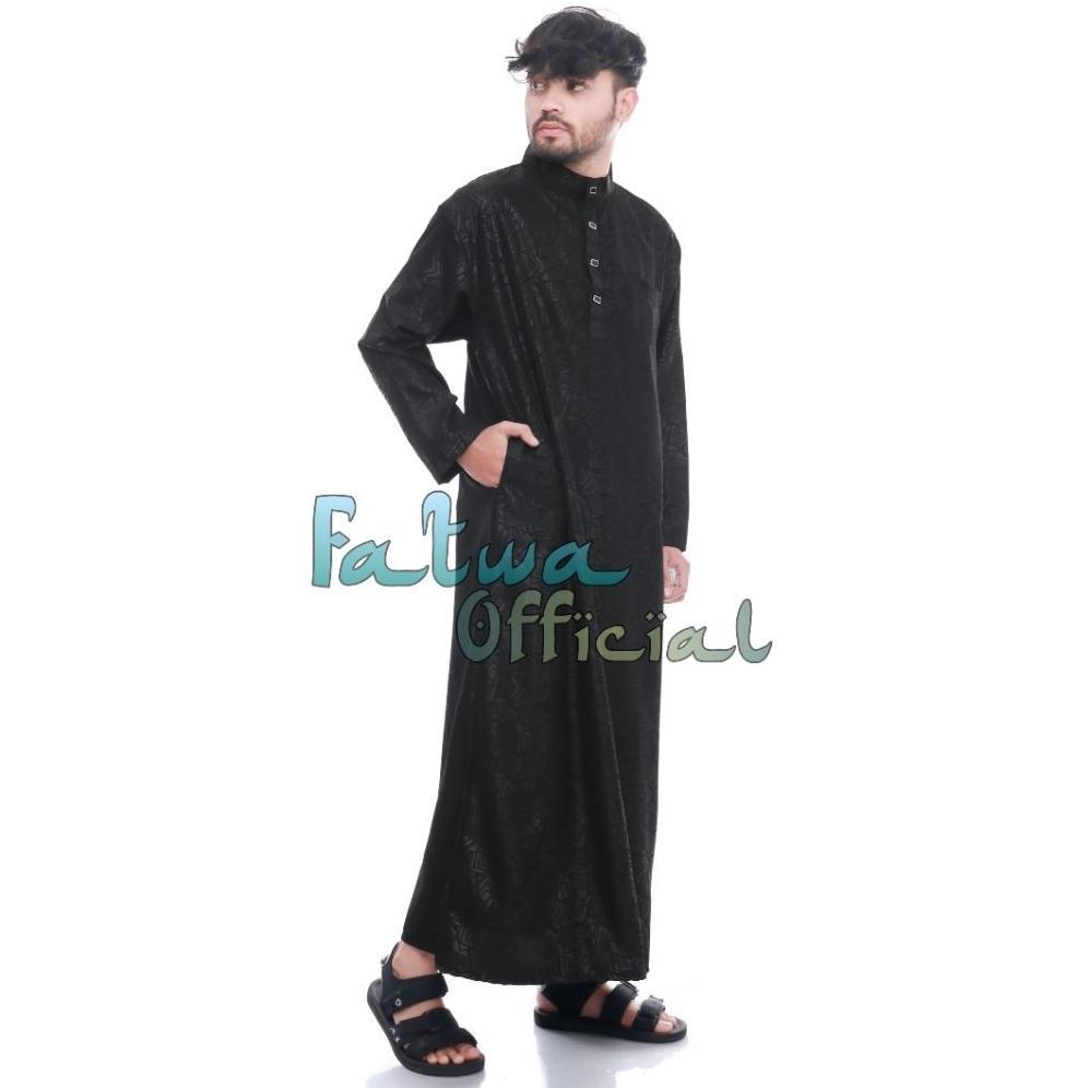 Terbaru (Cod Jubah Sultan) Jubah Pria Remaja Dewasa Embos / Gamis Pria Embos / Gamis Alharbi Termura