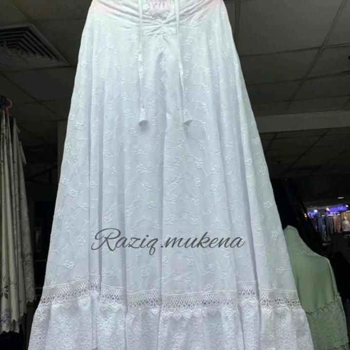 New | Mukena Dewasa Katun Paris Bordir Premium Mukena Bordir Renda Rempel Katun Kain Atasan Bunga Ca