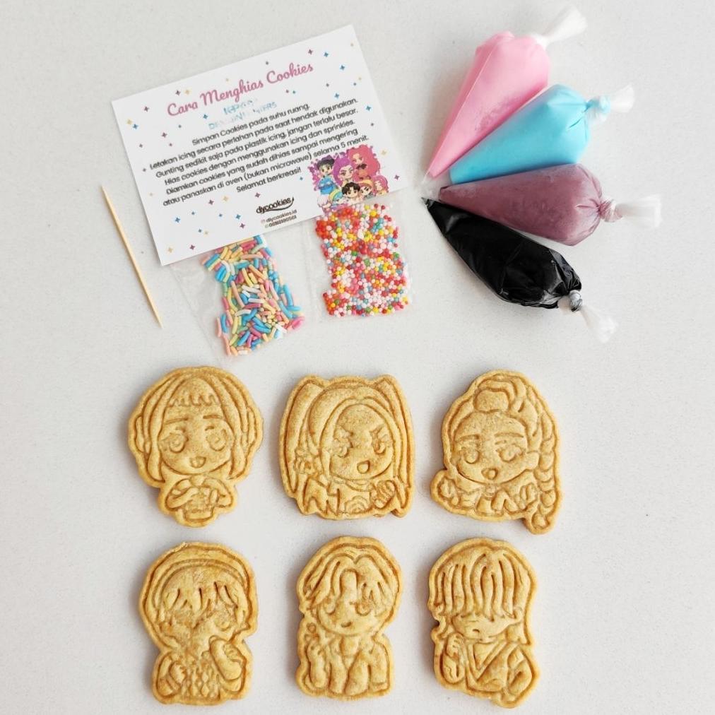 Demon Hunters DIY Cookies Kit | Kpop Demon Hunters Cookies | Cookies Demon Hunters | Hampers Demon H