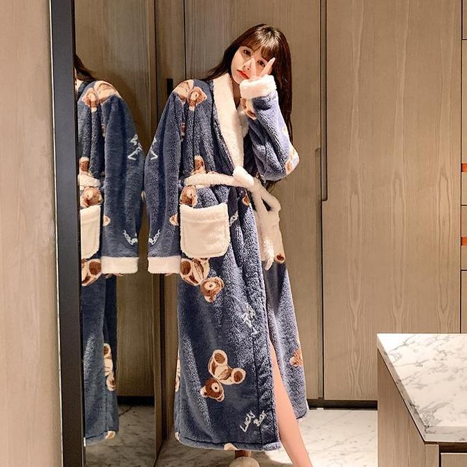 Kimono Premium  Kimono Handuk Mandi Baju Handuk Bathrobe Motif Lucu Dewasa