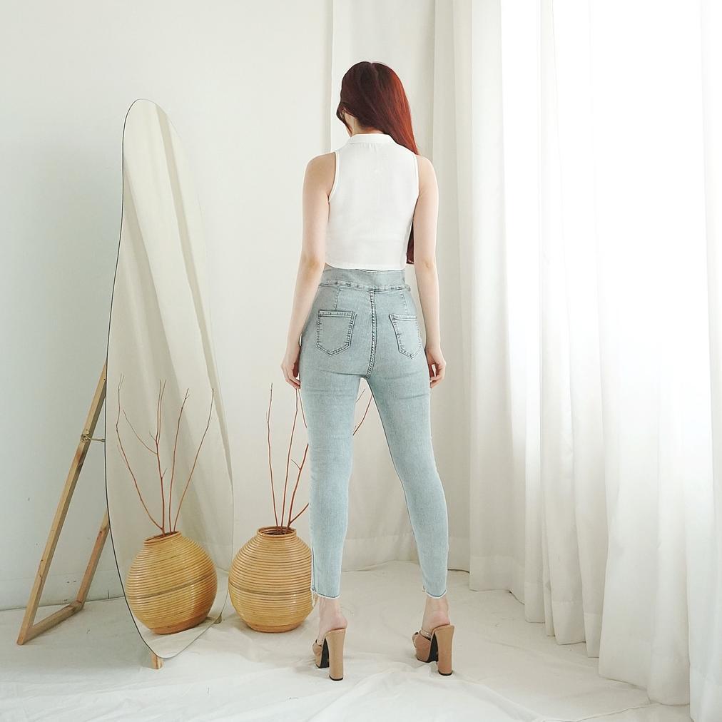 Unik Tank Top V Neck Baju Atasan Wanita Tank Croptop V Neck 120