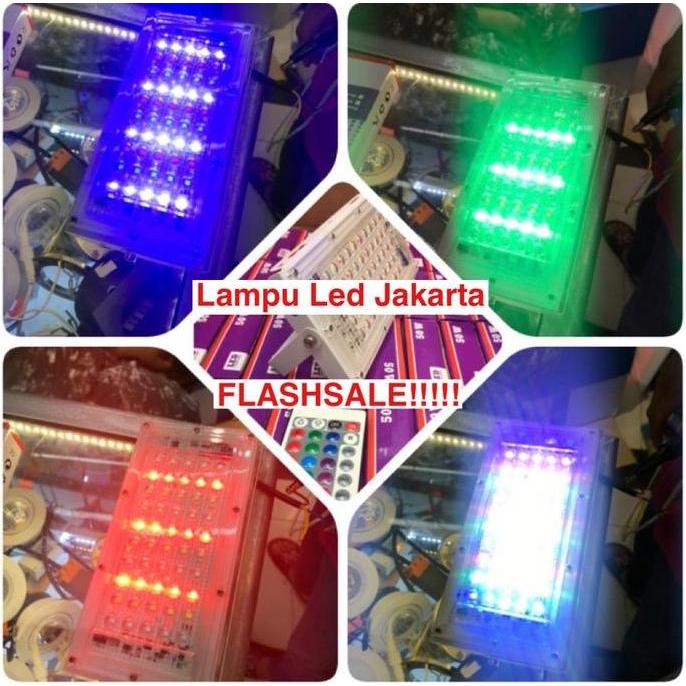 Lampu LED sorot 50watt RGB. Lampu tembak LED 50watt RGB. TERMURAH ready