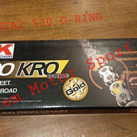 Rantai Rk 520 130 O ring ninja 250 all new zx25r er6n zx6 not wr3 sss