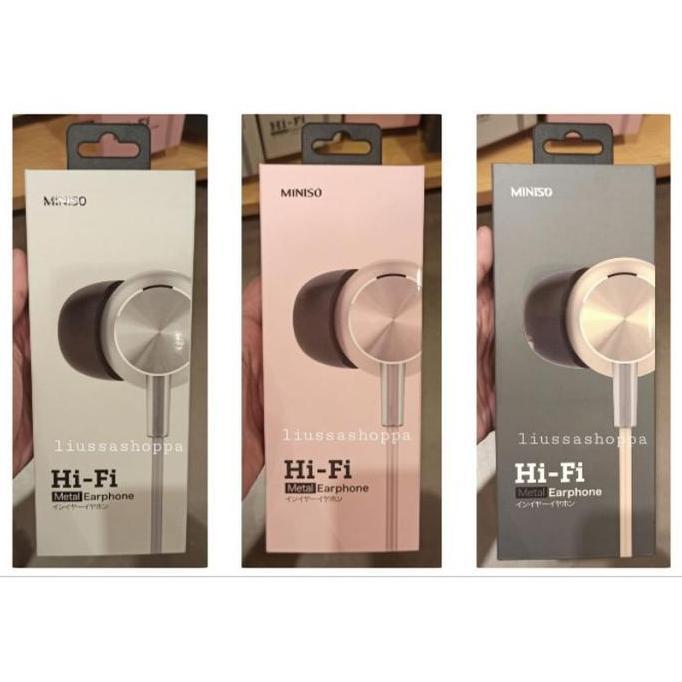 Earphone Miniso - CD Pattern Hi-Fi In Earphone