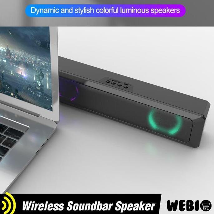 Speaker Bluetooth B20 Spiker Aktif Mini Soundbar Full Bass Portable